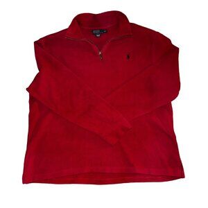 Polo by Ralph Lauren Crimson Zip-Up Sweater